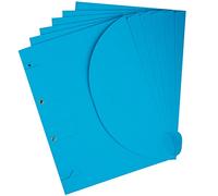Djois by Smartfolder 117302- Lote 100 Carpetas portafolios A4 con 3 solapa y perforaciones para archivo- Sistema Patentado, cierre con velcro- Subcarpetas Resistentes y Ecológicas, Color Azul, 100u.