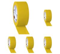 Djois Cinta adhesiva tarifold para marcaje y señalizacion de suelo 33 mt x 50 mm color amarillo (Paquete de 5)