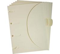 Djois made by Smartfolder 150302-6 Carpetas portafolios A4 con 3 solapa y perforaciones para archivo- Sistema Patentado, cierre con velcro- Subcarpetas Resistentes y Ecológicas, Color Natural, 6u.