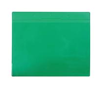 Djois made by Tarifold 162045- Pack 10 Porta-documentos magnéticos de señalizacion A4 horizontal para estanterías, contenedores Bolsas Magnéticas- color Verde