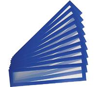 Djois made by Tarifold 195211 - Pack 10 Marcos Magnéticos Porta-títulos A4/A3 - (55 alto x 297 mm) Magneto PRO para Pizarras Magnéticas, color Azul