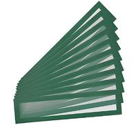 Djois made by Tarifold 195215 - Pack 10 Marcos Magnéticos Porta-títulos A4/A3 - (55 alto x 297 mm) Magneto PRO para Pizarras Magnéticas, color Verde
