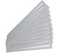 Djois made by Tarifold 195219 - Pack 10 Marcos Magnéticos Porta-títulos A4/A3 - (55 alto x 297 mm) Magneto PRO para Pizarras Magnéticas, color Gris Plateado