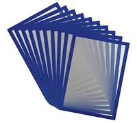 Djois made by TARIFOLD 195231 -Magneto PRO 10 Marco Informativo Magnético A4- para Documentos, Avisos, Cartel, Intercambio e Inserción Rápida - Dorso imantado superficies metálicas, Azul, 10 u