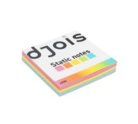 Djois made by Tarifold - Cuaderno de notas estáticas, 250 páginas, color rosa, naranja, amarillo, verde, azul, 200610 (S, 75 x 75 mm)