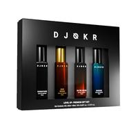 DJOKR Perfume For Men Gift Set Pack of 4x20 ML | Eau De Parfum | Premium Luxury Long Lasting Fragrance Spray | Signature, Wicked, Oud Wood, Marine (4x20 ml)