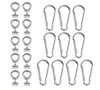 Djowyh Anclaje De Ojal Montaje En Raíl para Kayak - Anclaje Vertical De Carril para Sujeción,Tornillos De Seguridad para Kayak Y Vehículos Canoa Tiendas Camping Barcos Herramienta Fijación