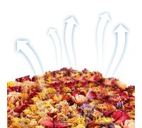 Djowyh Arena para mascotas, 100 g, flores secas para animales pequeños, calmante de larga duración, absorción de humedad, decoración de recinto - Para jaula, gallinero, gato, conejo, hurón, interior