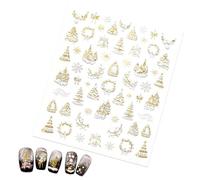 Djowyh Calcomanías Para Uñas De Navidad - Decoraciones De Cinta Autoadhesiva 3D,Adhesivos Navideños Para Uñas,Para Mujeres Y Niñas Invierno Otoño San Valentín Otoño Niños Vacaciones