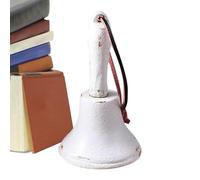 Djowyh Campana De Cena - Campana Escolar De Hierro Fundido - Decoración De Sonar Retró Manual para Servicio Atención Llamadas,Entrada Aula Puerta Principal