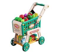 Djowyh Carrito De La Compra para Niños | Juguete Carrito De Supermercado Accesorios Cocina De Juguete,Juego Simbólico Educativo Juguetes Cocina Actividades Aprendizaje Preescolar Cumpleaños Fiestas