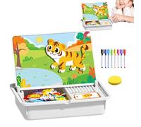 Djowyh Juego Magnético para Niños, Preescolar De Doble Cara para Niños Pequeños, Juego De Emparejar con Imanes para Caras, para Viajes Hogar Guardería Vacaciones Navidad Año Nuevo