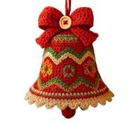 Djowyh Kit de Ganchillo Navideño,Juego Completo para Hacer Campanas de Navidad a Crochet | Materiales de Arte Hechos a Mano para Principiantes y Aficionados a Manualidades, Decoración del Hogar y