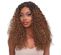 Djowyh Peluca de olas profundas cabello humano, pelucas de cabello humano de onda profunda | Pelucas de encaje rizado largas humanas con gorra de malla transpirable,Ropa de cabeza de moda extensiones