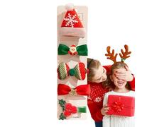 Djowyh Pinzas navideñas para el cabello,Pinzas navideñas para el cabello para niños pequeños - Pasadores de pelo grueso | Horquillas festivas para el cabello, juego de 5 pasadores para el cabello para