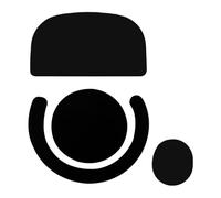 Djowyh Plantillas Adhesivas para Ratones de Juego,Base Antideslizante para Fondo De Ratón - Recambio y Base Pegajosa para Jugadores