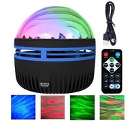 Djowyh Proyector de Auroras boreales,Proyector de Auroras boreales para Dormitorio - Proyector Galaxy Star Proyector de Agua Luz con 14 Efectos de luz - Proyector de luz de Dormitorio USB con Control