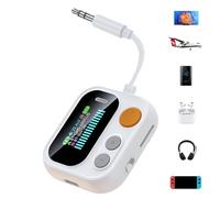 Djowyh Receptor Transmisor Inalámbrico - Adaptador Inalámbrico para Auriculares - Adaptador Portátil con Pantalla a Color para Personas Tecnológicas Usuarios de Equipos de Sonido Amantes de la Música