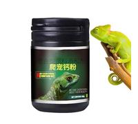 Djowyh Reptiles en polvo de calcio - Complemento alimenticio para lagartos como, gamo barbudo y gecko - Bueno para anfibios de gamón barbudo salamandra con práctica cuchara medidora