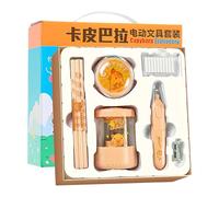 Djowyh Sacapuntas Eléctrico,Borrador Eléctrico Con Aspiración Al Vacío | Sacapuntas Con Forma De Capibara Funciona Con Pilas - Para Uso En Estudiantes, Lugar De Trabajo, Hogar, Estudio