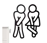 Djowyh Señales Para Baño | Decoración Resistente Y Divertida Con Diseño Creativo,Carteles De Baño Divertidos - Para Aseo, Hogar, Interior, Exterior, Pared, Hotel, Restaurante, Fiestas Y Reuniones