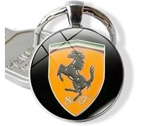 DJPCKDS Llavero de Coche para Ferrari,Resistente Desgaste Polvo Llavero de Decorativas Accessoire Llavero Universales Regalo
