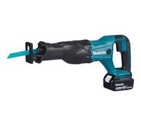 DJR186RT sierra caladora inalámbrica 18 V Ión de litio 3,5 kg, Sierra de sable azul/Negro, 18 V, Ión de litio, 5 Ah, 3,5 kg, 481 mm, 81 mm