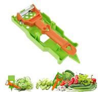 DJSDN Kit de pelador de Verduras y Juliana - Pelador múltiple for Patatas, Pepino, Manzana y limón, Hoja de Acero Inoxidable, Incluye espiralizador y exprimidor de limón(1pcs)