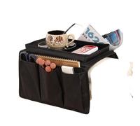 DJSKLDF Armchair Caddy Organizador de reposabrazos for sofá, sillón, Compartimento Almacenamiento for mesita Noche con 6 Bolsillos, Soporte for Mando a Distancia TV, Bolsa Lateral for Cama(Black)