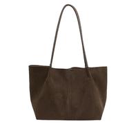 DJSKLDF Bolso Ante Marron Bolso de hombro gamuza sintética for mujer, bolso Retro suave, tendencia diseñador lujo, bolsos alta capacidad for para Todos los Días(Green)
