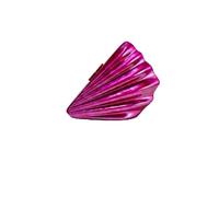 DJSKLDF Bolso De Mano Con Forma De Concha Bolso de mano noche con diseño concha, bandolera hombro, lujo, personalizado, for cena, regalo boda para Vacaciones Diarias(Rose Red)