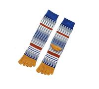 DJSKLDF Calcetines Tabi 2 Pares De Calcetines Cómodos A Media Pantorrilla Coloridos Con Cinco Dedos Divididos For Hombre Calcetín Informal Algodón Suave Transpirable Cómodo(Yellow)