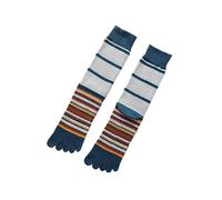 DJSKLDF Calcetines Tabi 2 Pares De Calcetines Cómodos A Media Pantorrilla Coloridos Con Cinco Dedos Divididos For Hombre Calcetín Informal Algodón Suave Transpirable Cómodo(Blue)