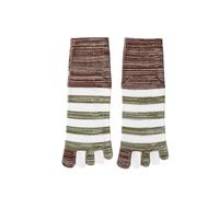 DJSKLDF Calcetines Tabi 5 pares de calcetines grandes cinco dedos for hombre, cálidos informales algodón a rayas for otoño e invierno con del pie EUR45 46(Color2)