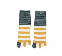 DJSKLDF Calcetines Tabi 5 pares de calcetines grandes cinco dedos for hombre, cálidos informales algodón a rayas for otoño e invierno con del pie EUR45 46(Color3)