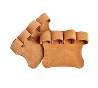 DJSKLDF Calleras Guantes de Entrenamiento for Levantamiento Pesas, Guantes Mano Desnuda for Gimnasio, empuñaduras for Gimnasia Cuero cómodas, proporcionan Palma(Brown)