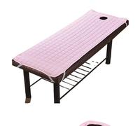 DJSKLDF Colchón de Cama con Extensión de Pestañas Juego de Cama for Tratamiento masajes tamaños con Orificios, sábana for Mesa salón Color sólido, colchón for(Pink,180x60cm(70x23inch))