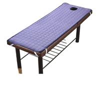 DJSKLDF Colchón de Cama con Extensión de Pestañas Juego de Cama for Tratamiento masajes tamaños con Orificios, sábana for Mesa salón Color sólido, colchón for(Blue Purple,180x60cm(70x23inch))
