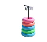 DJSKLDF Gancho para Valla de Piscina Estante de Almacenamiento Funcional Multifuncional con Anillo Flotante for Piscina