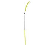 DJSKLDF Juguete Interactivo Gato Cat Interactive Toy Tail Grass Cats Sage Feather Long Pole Kitten Teasing Stick Bite Resistant Sound Supplies(Yellow)