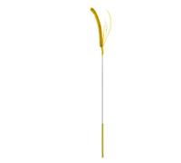 DJSKLDF Juguete Interactivo Gato Cat Teasing Stick Bite Resistant Soothing Tool Dog Sage Feather Tail Grass Toy Pet Supplies(Yellow)