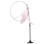 DJSKLDF Juguete Interactivo Gato Cat Toy Funny Toys Interactive Self Hi Feather For Cats Tease Bite Resistant with Sucker Stick Pet Supplies(Pink)