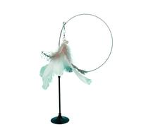 DJSKLDF Juguete Interactivo Gato Cat Toy Funny Toys Interactive Self Hi Feather For Cats Tease Bite Resistant with Sucker Stick Pet Supplies(Grey)