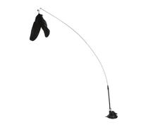 DJSKLDF Juguete Interactivo Gato Cat Toy Teasing Stick Interactive Toys Kitten Playing Feathers Wand with Bell Long Suction Cup Pole(Color 5)