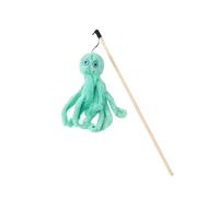 DJSKLDF Juguete Interactivo Gato Octopus Plush Cat Stick Funny Pet Toys Interactive Playing Toy For Cats Teaser Kitten Rod Wand Accessories(Color4)