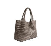 DJSKLDF Leather Bags Women Bolso de mujer nailon tejido a mano, estilo bandolera, con sisa, informal, versátil, una sola correa para Vacaciones(Coffee)
