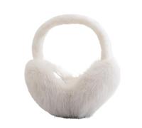DJSKLDF Orejeras Fashion Soft Ear Warmer Winter Earmuffs For Women Men Solid Color Earflap Outdoor Cold Protection Ear-Muffs Cover(A-white)