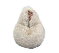 DJSKLDF Puffer Tote Bag Bolso de mano felpa con forma media luna, piel sintética, esponjoso, for mujer, invierno, for fiesta, informal para Diarias(Color 1)