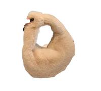 DJSKLDF Puffer Tote Bag Monedero de mano corto y afelpado for mujer, estilo media luna, con correa muñeca para Diarias(Khaki)