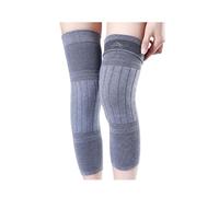 DJSKLDF Rodilleras Cálidas Para El Invierno 2PCS Winter Warm Wool Leg Warmers Sleeves Thick Fleece Lined Knee Pads Brace Support Guard Protector Long Thermal Wraps(Non slip-Medium Gray,M)